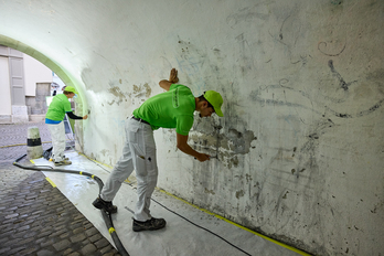 Aktion sprayFREI und Luzern glänzt beim Finsterer Bogen